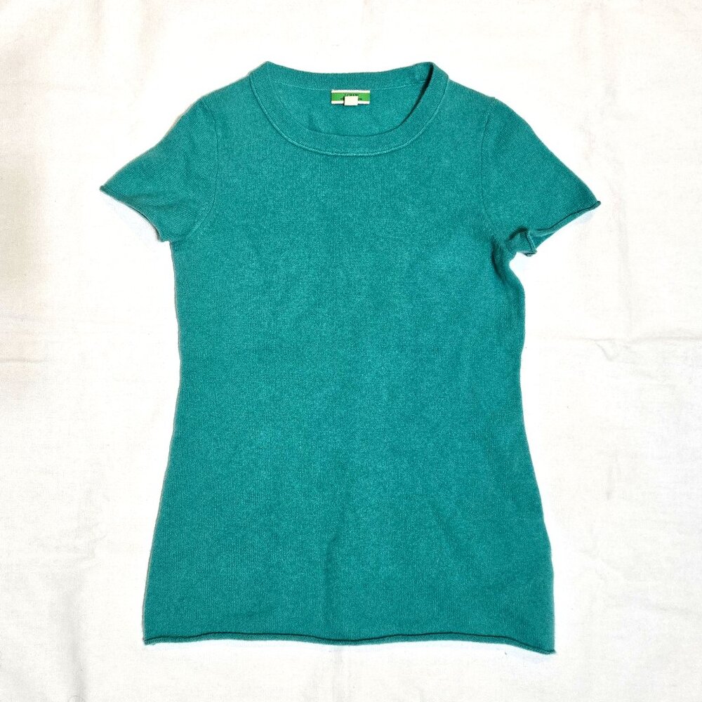 J. Crew 100% Cashmere Short Sleeve Sweater – Size XS